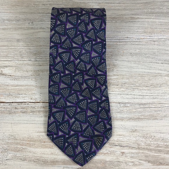 Pierre Balmain Paris Silk 64” Extra Long XL Tie - Picture 3 of 8
